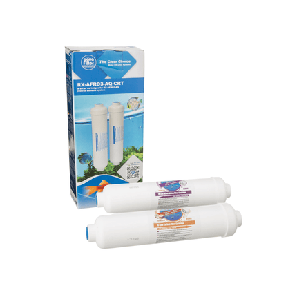 A set of 2 replaceable in-line cartridges for RX-AFRO3-AQ RO system for aquarium Filter Set Aquafilter