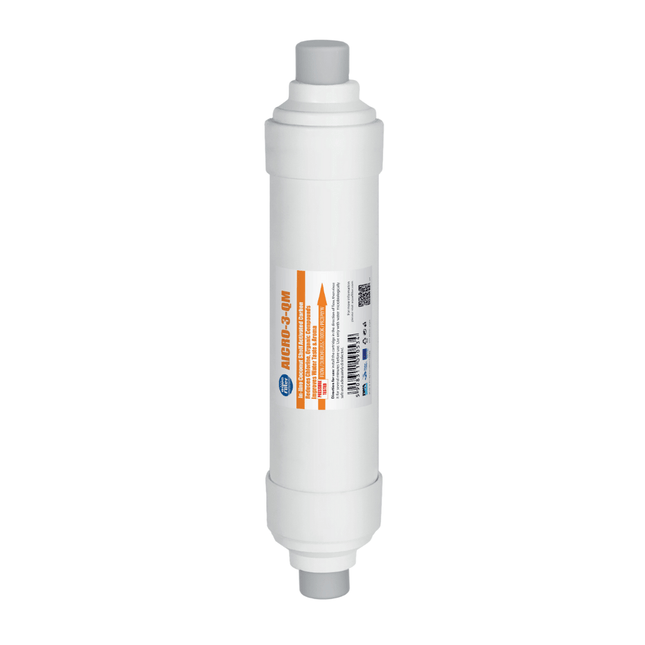 AICRO-3-QM water filter in-line cartridge 2,5” x 12” -2 x 1/4” QM Aquafilter Carbon Cartridge Aquafilter