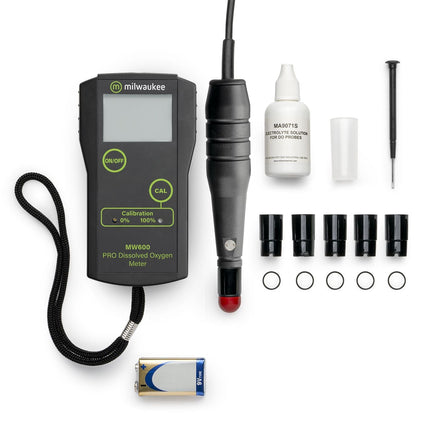 Milwaukee MW600 PRO Dissolved Oxygen Meter (includes calibration solutions) Pocket Tester Milwaukee