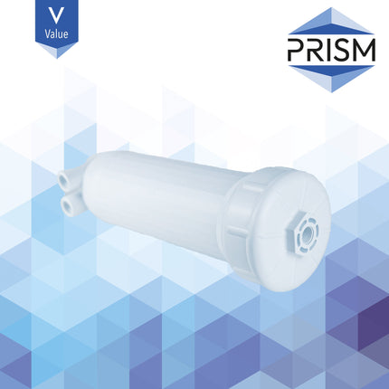 PRISM Core 1812 Membrane Housing 1/4" Inlet, 1/8" Outlet Reverse Osmosis Prism