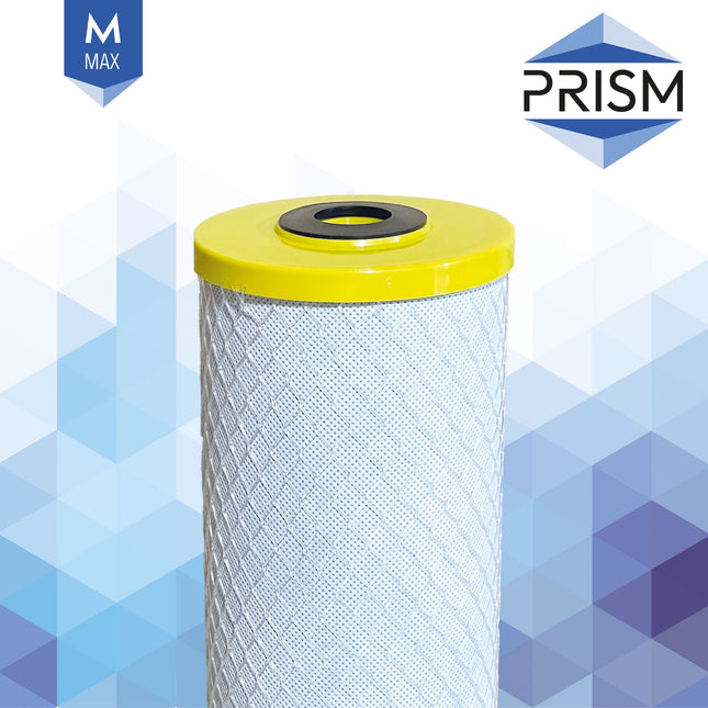 Prism Max Chloramine Carbon Block, 1 Micron 20" Large Diameter Carbon Cartridge Prism