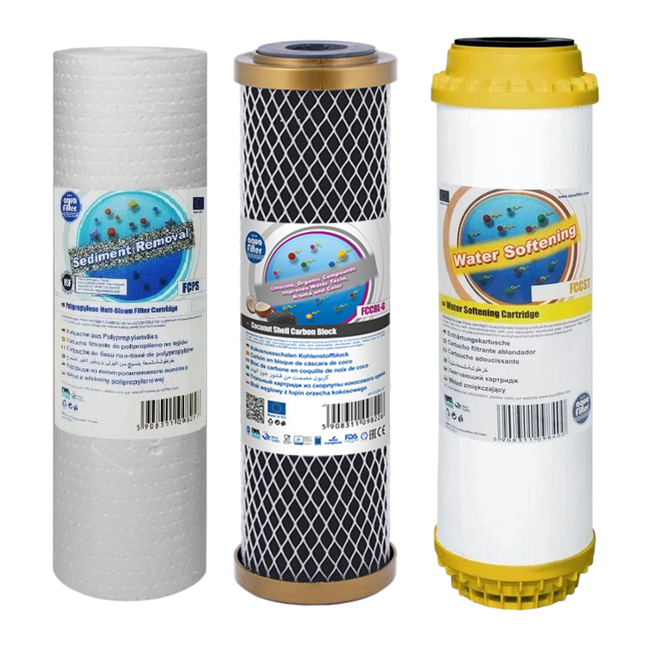 Aquafilter FCPS5 FCCBL-G FCCST replacement cartridges set