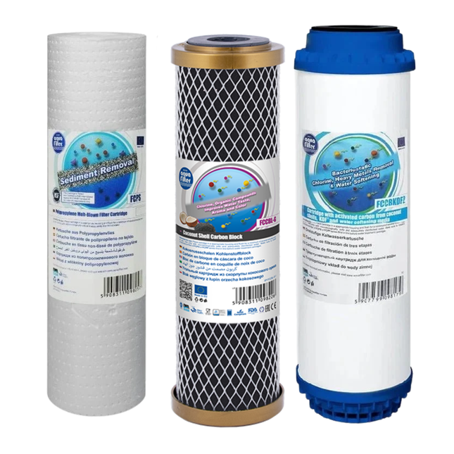 Aquafilter FCPS5 FCCBL-G FCCBKDF2 replacement cartridges set