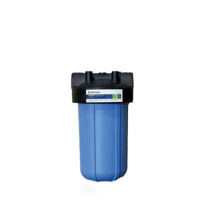 10" Pentair "Big Blue" Large Diameter Housing 1" BSP, with Pressure Release - GroAqua