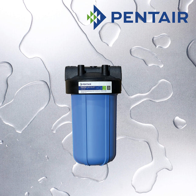 10" Pentair "Big Blue" Large Diameter Housing 1" BSP, with Pressure Release Filter Housing Pentair