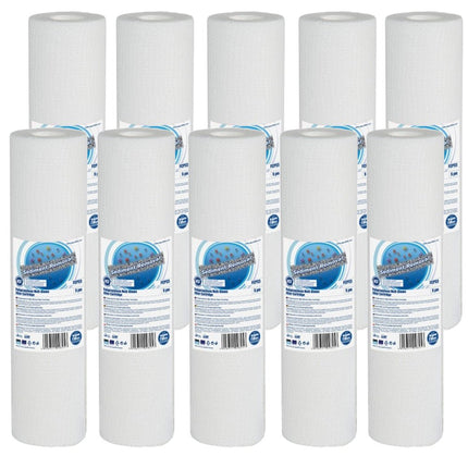 10pk Aquafilter FCPS20 20 Micron Sediment Filter 10" Cartridge Filter Aquafilter