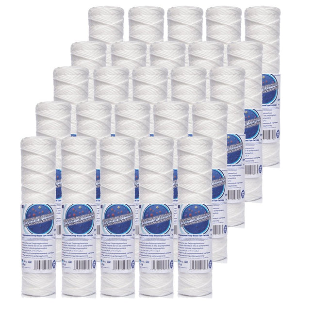 25pk Aquafilter FCPP20 20 micron polypropylene yarn cartridges 10" Cartridge Filter Aquafilter