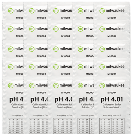 25pk Milwaukee M10010B pH 10.01 Calibration Solution Sachet Accessory Milwaukee