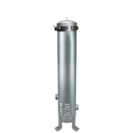 PRISM Core 5 X 20" Filter Housing Stainless Steel 2" with Gauge Ports 102448 Stainless Steel Filter Housing Prism   