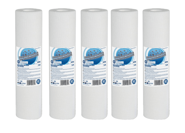5pk Aquafilter FCPS Melt-blown PP Sediment filter cartridge Cartridge Filter Aquafilter 1 Micron