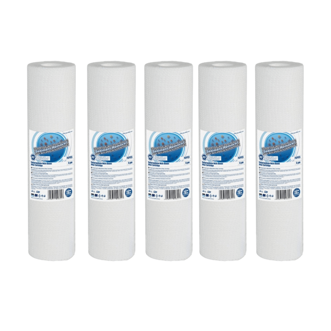 5pk Aquafilter FCPS Melt-blown PP Sediment filter cartridge Cartridge Filter Aquafilter 1 Micron