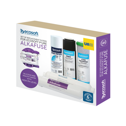 Ecosoft P'URE Alkafuse set of 5 replacement filters Residential RO Filters Ecosoft   