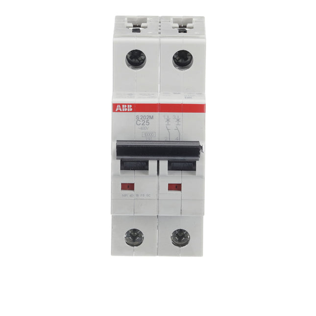 ABB System Pro M Compact S200M MCB, 2P, 25A Curve C, 440V AC, 125V DC, 10 kA Breaking Capacity  ABB   