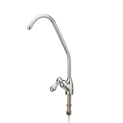 Single chrome-plated faucet with ceramic valve. Water Accessory Aquafilter   