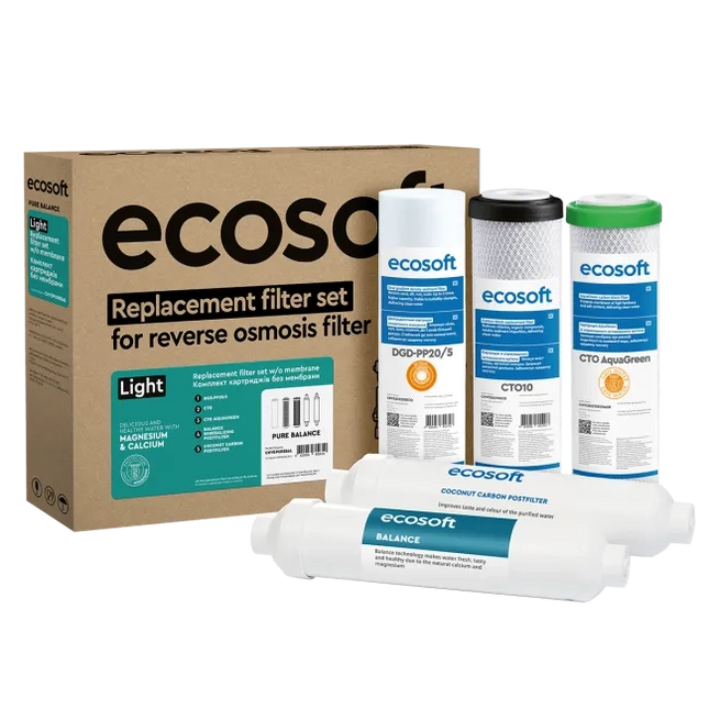 Ecosoft PURE Balance light replacement filter set without membrane