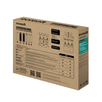 Ecosoft PURE Balance annual replacement filter set with membrane