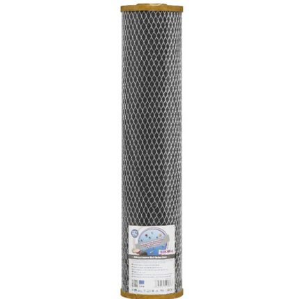Aquafilter Premium FCCBL20BB-G 20" x 4.5" Carbon Block BB Jumbo Water Filter Carbon Cartridge Aquafilter