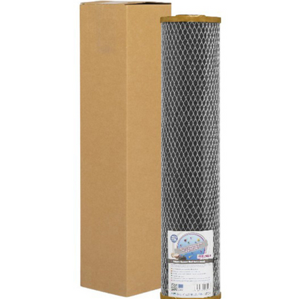 Aquafilter Premium FCCBL20BB-G 20" x 4.5" Carbon Block BB Jumbo Water Filter Carbon Cartridge Aquafilter