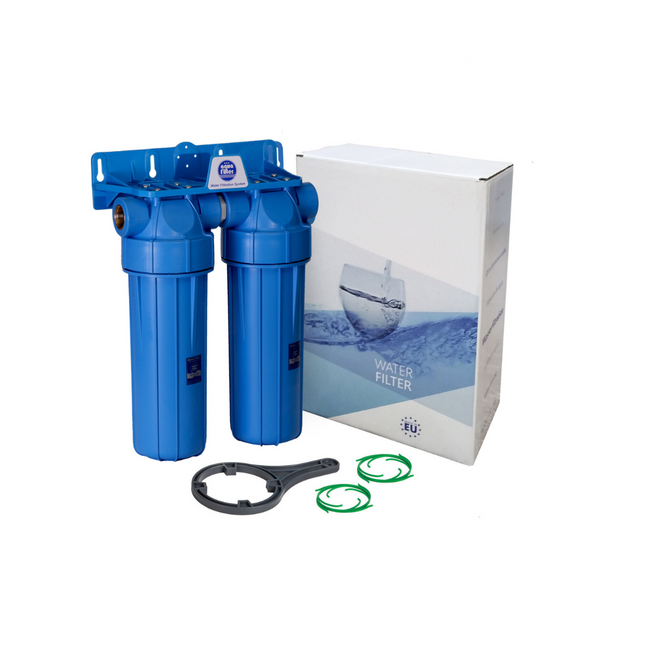 Aquafilter filter housing FHPRN12-B-TWIN 1/2" BSP Whole House System Aquafilter   
