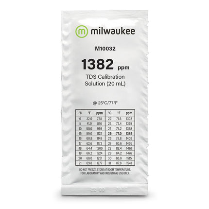 Milwaukee M10032B 1382 ppm TDS Calibration Solution Sachet