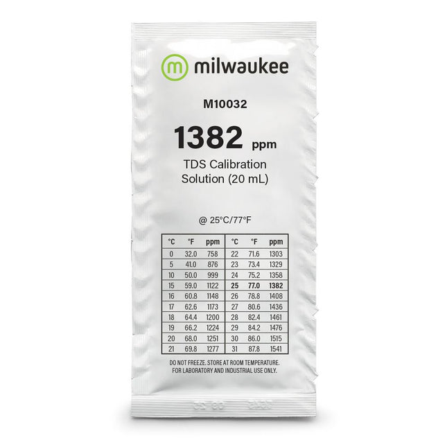 Milwaukee M10032B 1382 ppm TDS Calibration Solution Sachet Sachet Milwaukee   
