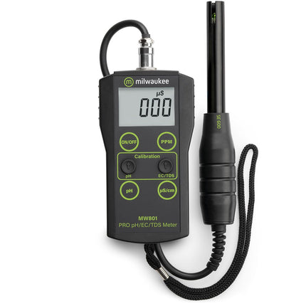 Milwaukee MW801 PRO 3-in-1 Low Range pH, EC, TDS Combo Meter with ATC Handheld Meter Milwaukee   