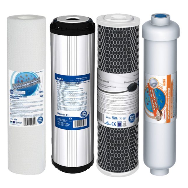 Replacement Filters for 5 Stage Reverse Osmosis Residential RO Filters Aquafilter   