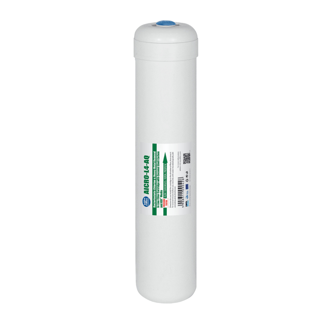 AICRO-L4-AQ In-line Granular activated carbon cartridge with KDF® media Carbon Cartridge Aquafilter
