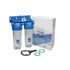 Aquafilter filter housing FHPRCL34-B-TWIN 3/4" BSP Whole House System Aquafilter