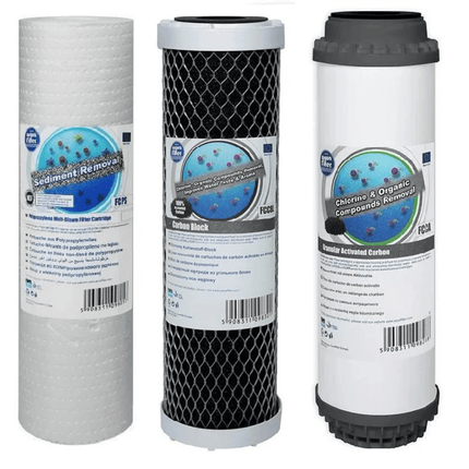 Aquafilter 3 Replacement Pre Filters for Water fed pole window cleaning reverse osmosis RO - GroAqua