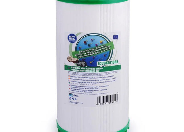 Aquafilter FCCBKDF10BB 10" Big Blue Coconut shell granulated activated carbon (GAC) with KDF - GroAqua