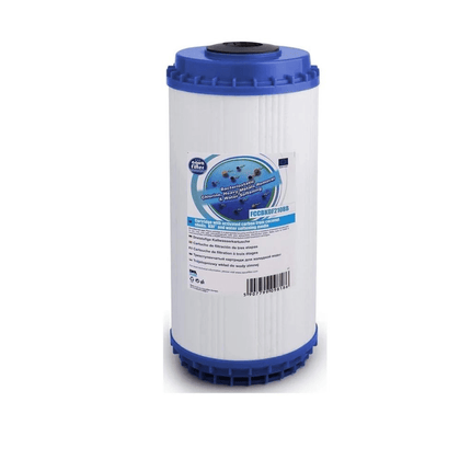 Aquafilter FCCBKDF210BB 10" Big BlueCoconut shell GAC carbon cartridge with KDF and softening media Carbon Cartridge Aquafilter