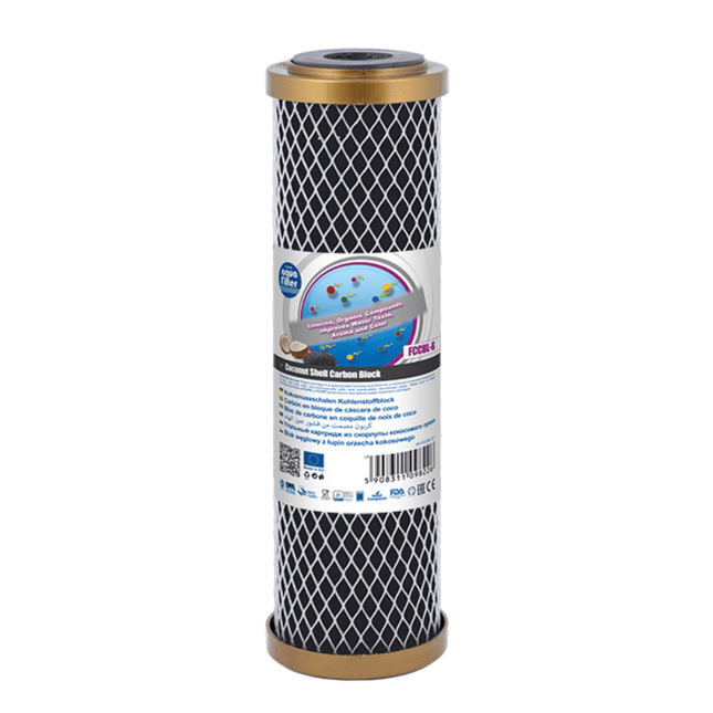 Aquafilter FCCBL - G 10" Gold series carbon block cartridge - GroAqua