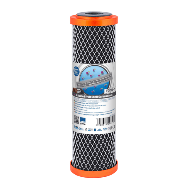 Aquafilter FCCBL - P 10" Activated Fruit Shell Carbon block cartridge - GroAqua