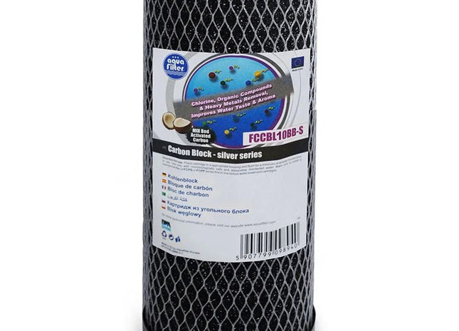 Aquafilter FCCBL10BB - S 10" Big Blue Silver series carbon block cartridge - GroAqua