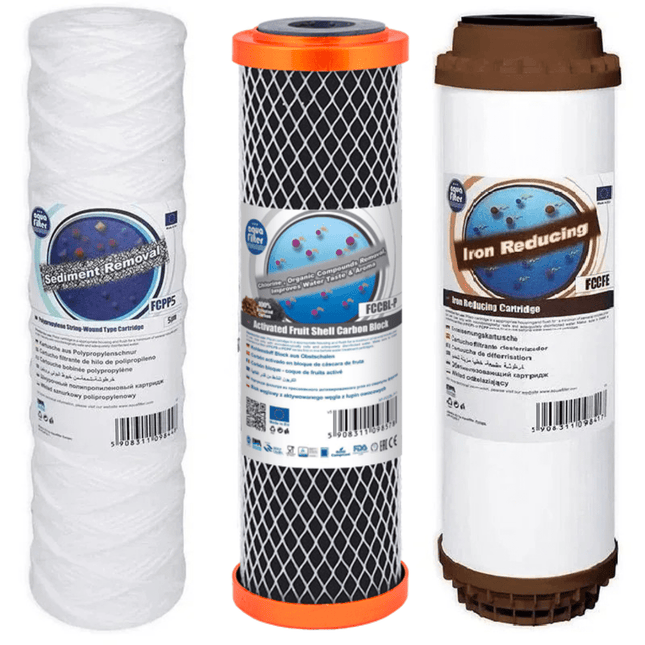 Aquafilter FCPP5 FCCBL FCCFE replacement cartridges set - GroAqua