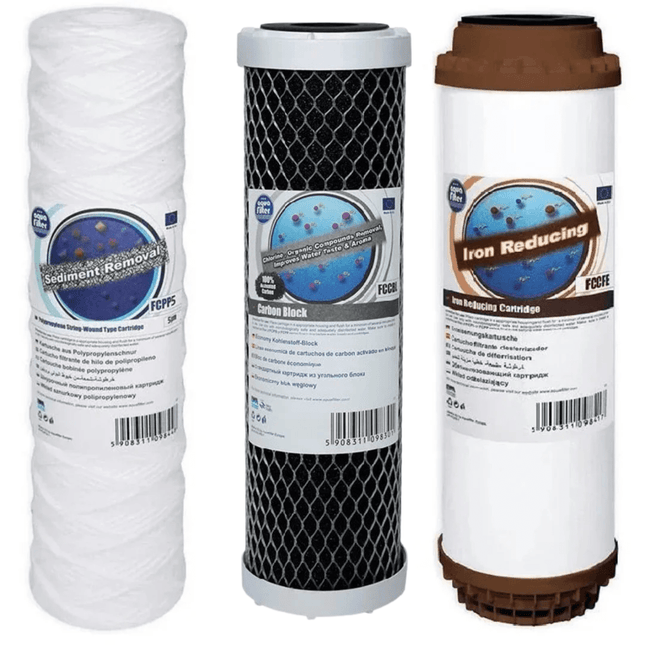 Aquafilter FCPP5 FCCBL FCCFE replacement cartridges set - GroAqua