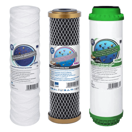 Aquafilter FCPP5 FCCBL-G FCCBKDF replacement cartridges set - GroAqua