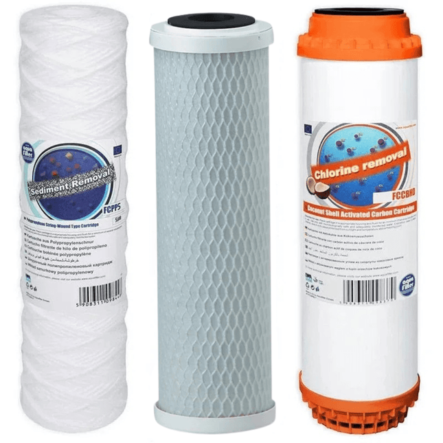 Aquafilter FCPP5 FCCBL - S FCCBHD replacement cartridges set - GroAqua