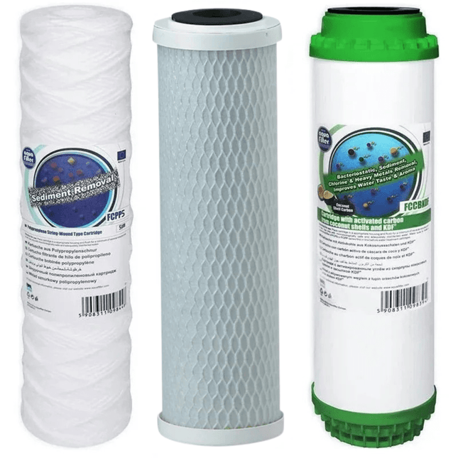 Aquafilter FCPP5 FCCBL - S FCCBKDF replacement cartridges set - GroAqua