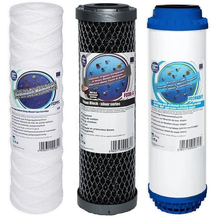 Aquafilter FCPP5 FCCBL - S FCCBKDF2 replacement cartridges set - GroAqua