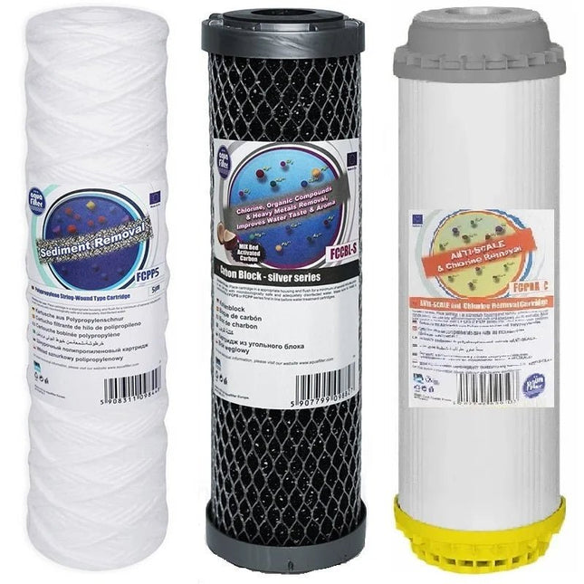 Aquafilter FCPP5 FCCBL - S FCPRA - C replacement cartridges set - GroAqua