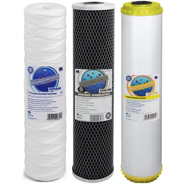 Aquafilter FCPP5M20B FCCBL20BB FCCST20B Big Blue 20" replacement cartridges set - GroAqua