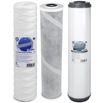 Aquafilter FCPP5M20B FCCBL20BB - S FCCA20B Big Blue 20" replacement cartridges set - GroAqua