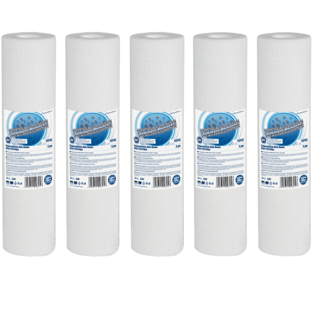 Aquafilter FCPS Melt-blown PP Sediment filter cartridge 5pk Cartridge Filter Aquafilter 1 Micron