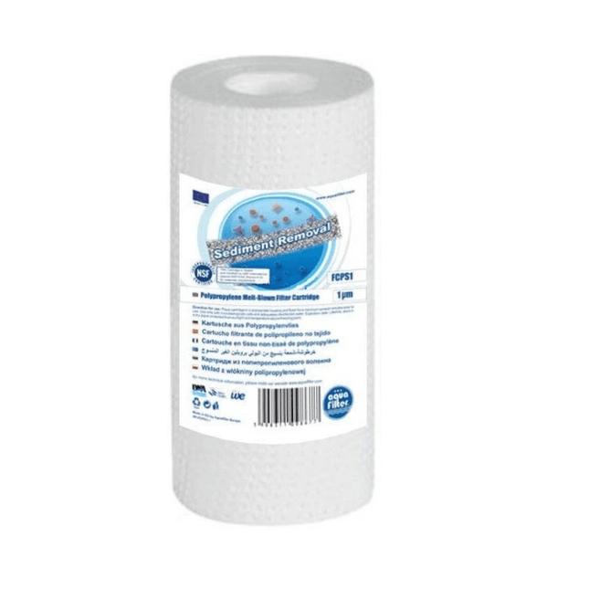 Aquafilter FCPS20 - 5 20 micron melt - blown PP sediment filter cartridge 5" - GroAqua