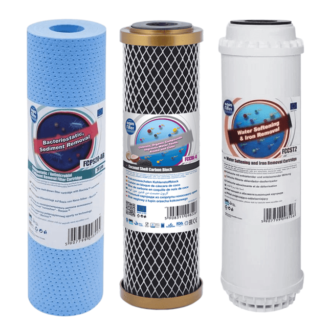 Aquafilter FCPS5-AB FCCBL-G FCCST2 replacement cartridges set - GroAqua