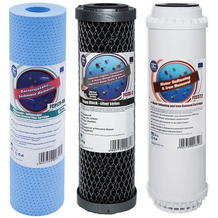 Aquafilter FCPS5 - AB FCCBL - S FCCST2 replacement cartridges set - GroAqua