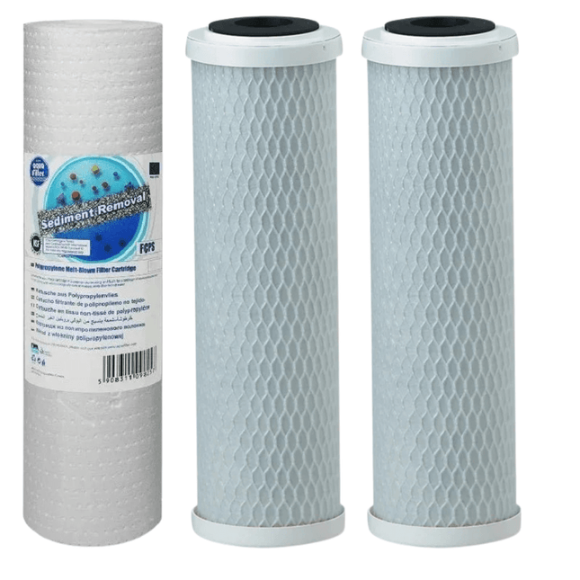 Aquafilter FCPS5 and 2 x FCCBL - S replacement cartridges set - GroAqua