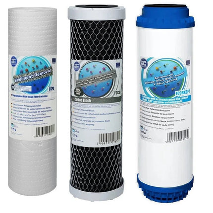 Aquafilter FCPS5 FCCBL FCCBKDF2 replacement cartridges set - GroAqua